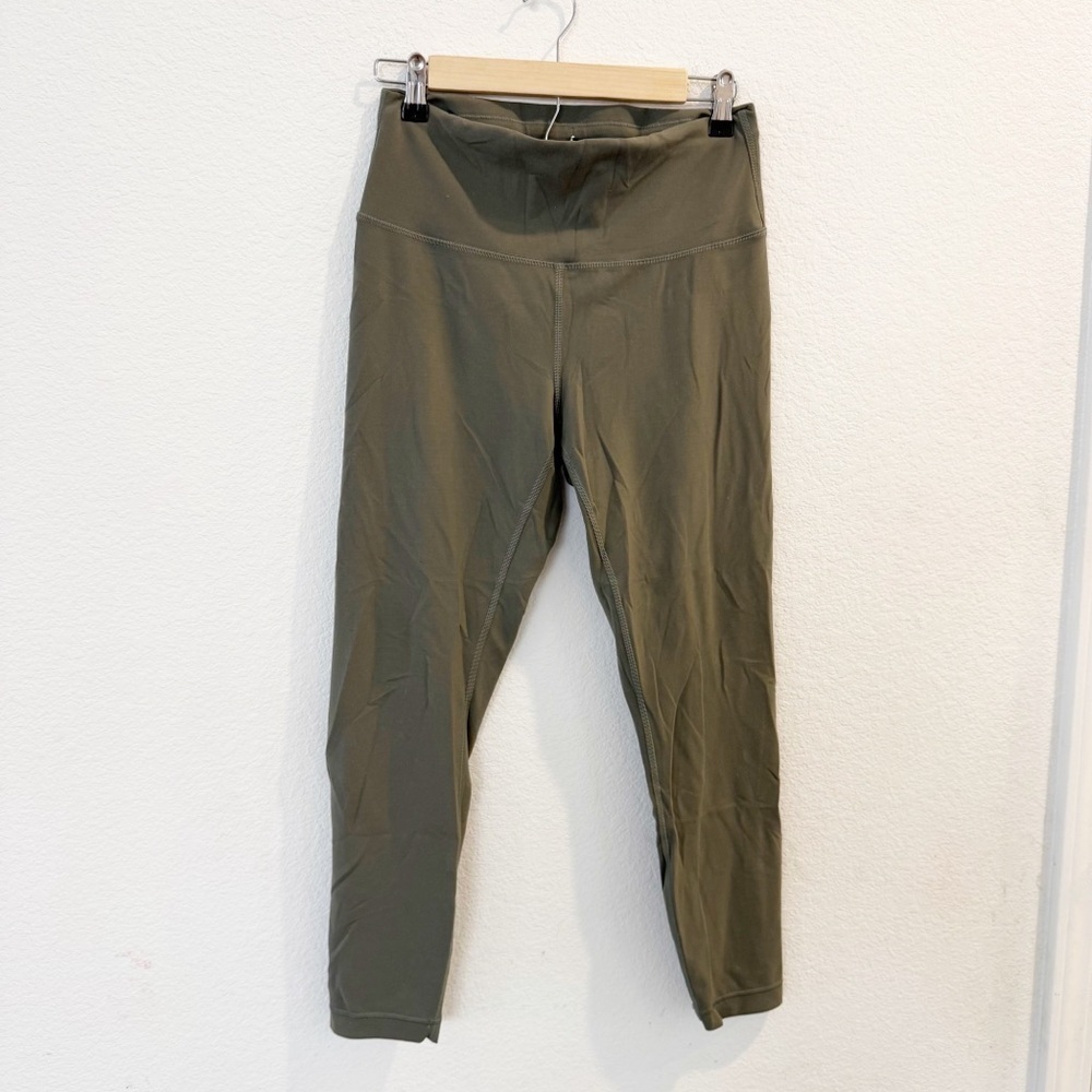 Lululemon- Wunder Under Train High Rise Tight in Olive 25”- Size 10